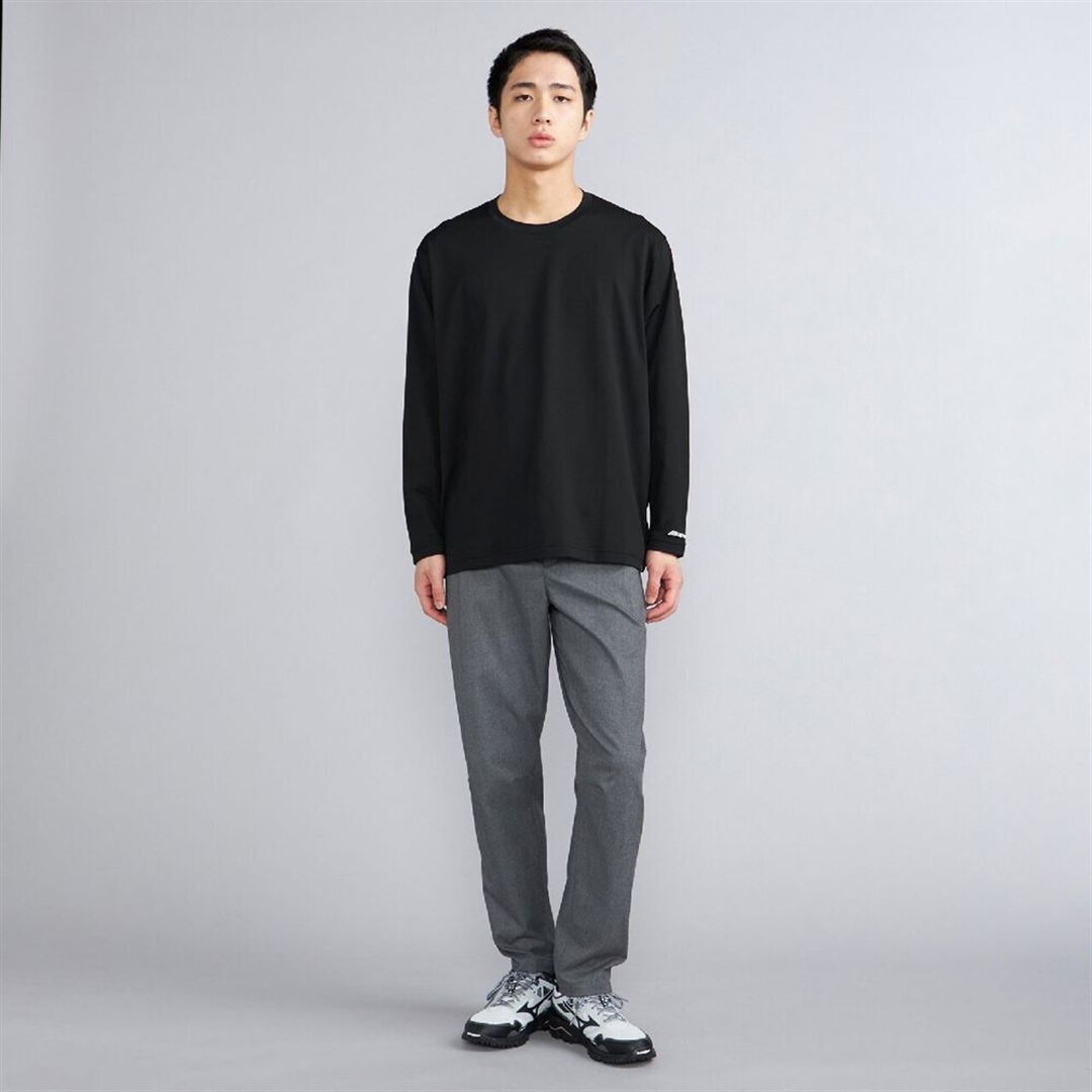 ワードマークバックロゴロングスリーブTシャツ ブラック XL