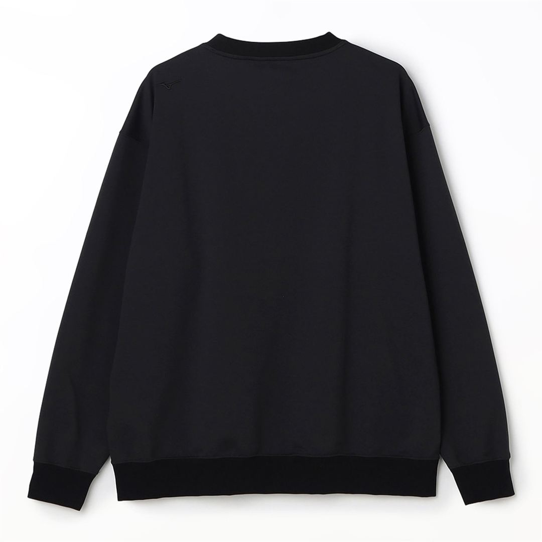 ヘビーオンスクルーネックシャツ ブラック×グレージュ L