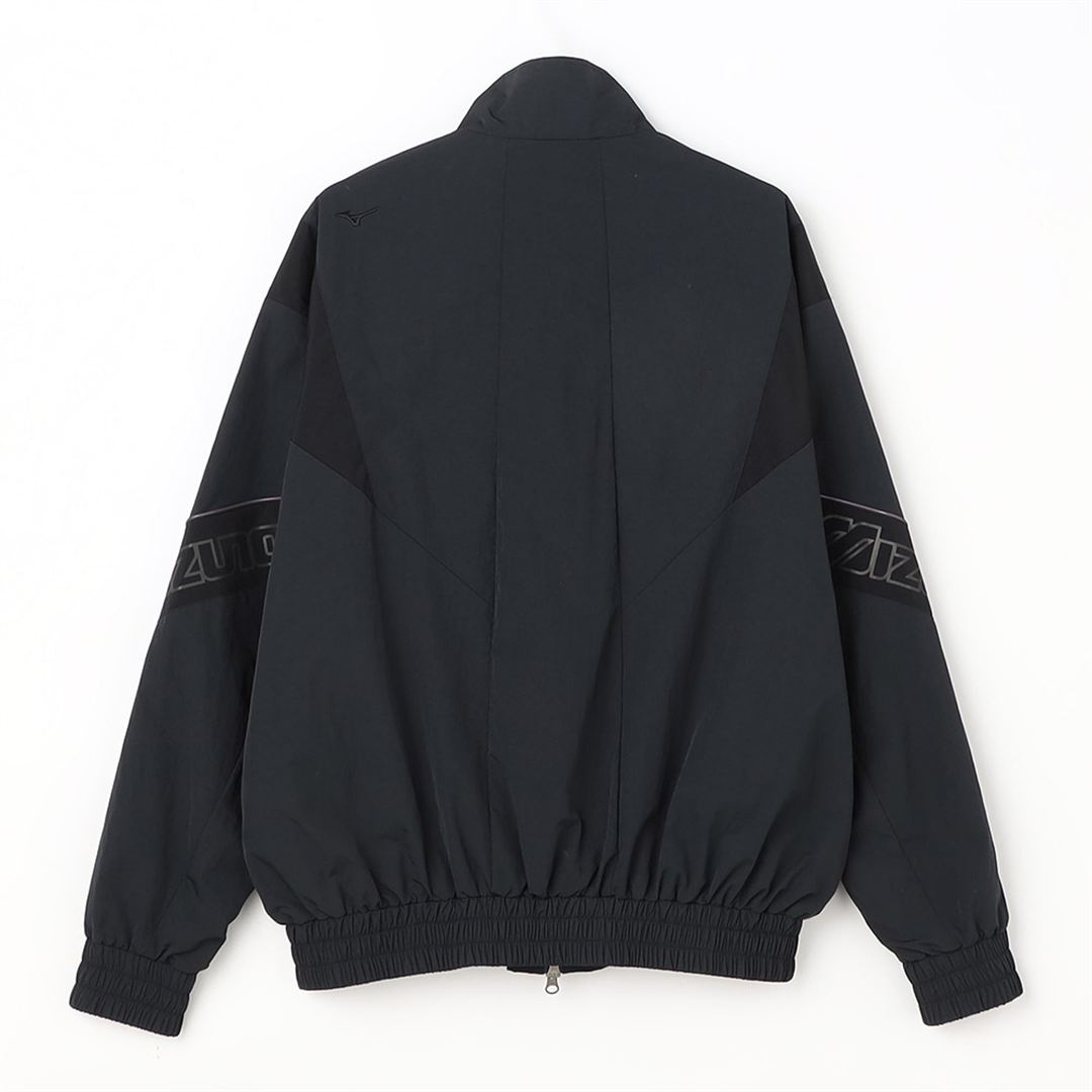 シャンブレーワッシャートラックブルゾン ブラック XL