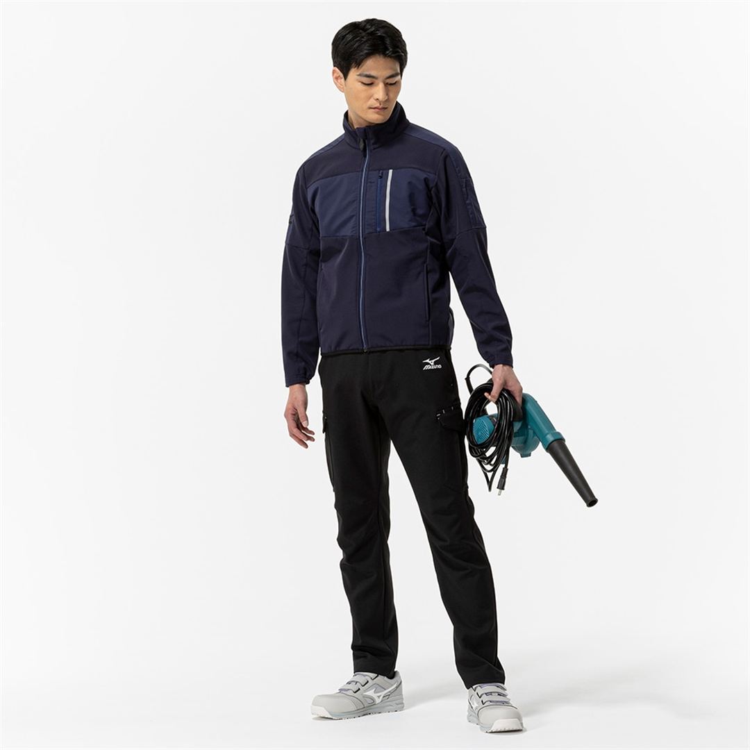 【防風】テックシールドジャケット ストレッチ ネイビー XL