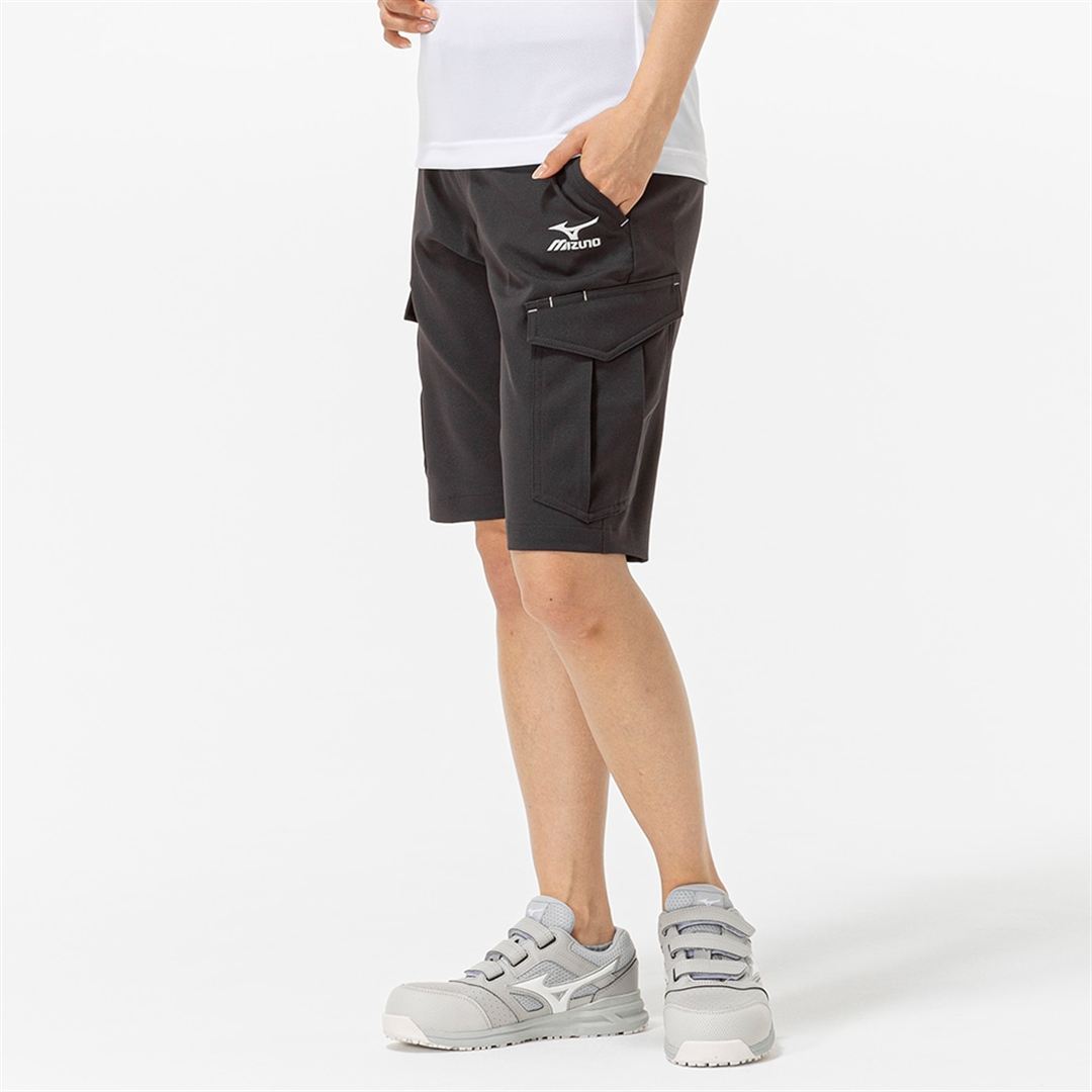 ストレッチMOVEハーフパンツ(制電) チャコールグレー XS
