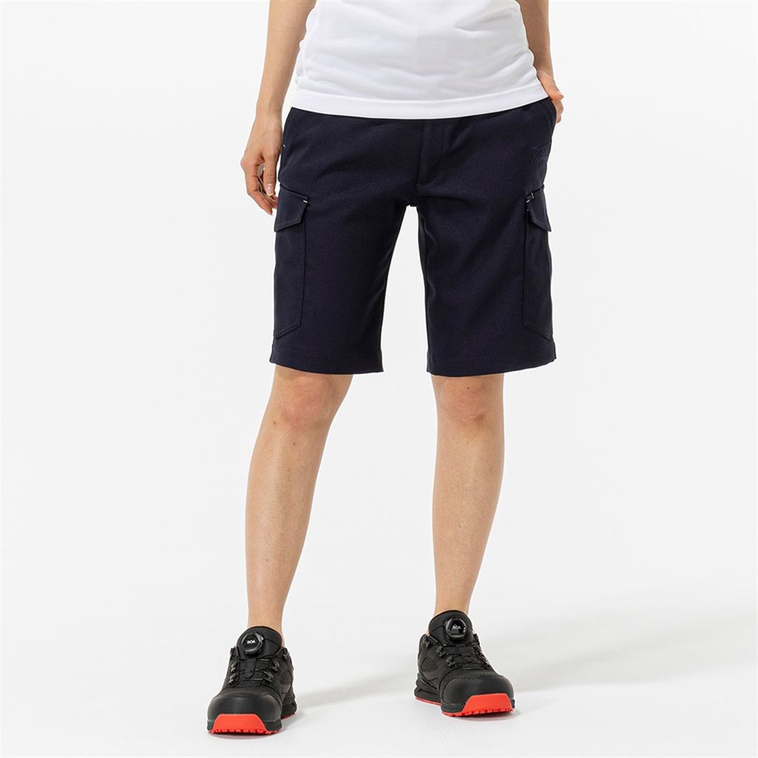 ワークハーフパンツ ストレッチ(制電) ネイビー XS