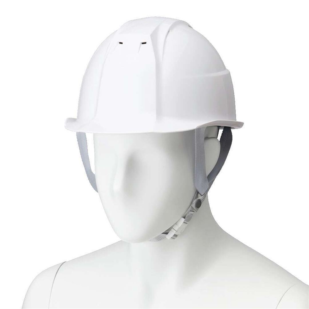 産業用ヘルメット FT01(通常バイザー/墜落時保護用樹脂ライナー／通気孔) ホワイト