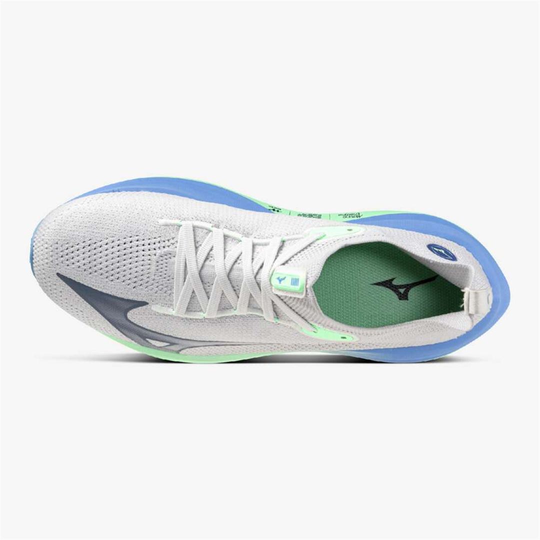 MIZUNO NEO VISTA(スピードワーク／テンポ走) ライトグレー×ミントグリーン×ブルー 25.0
