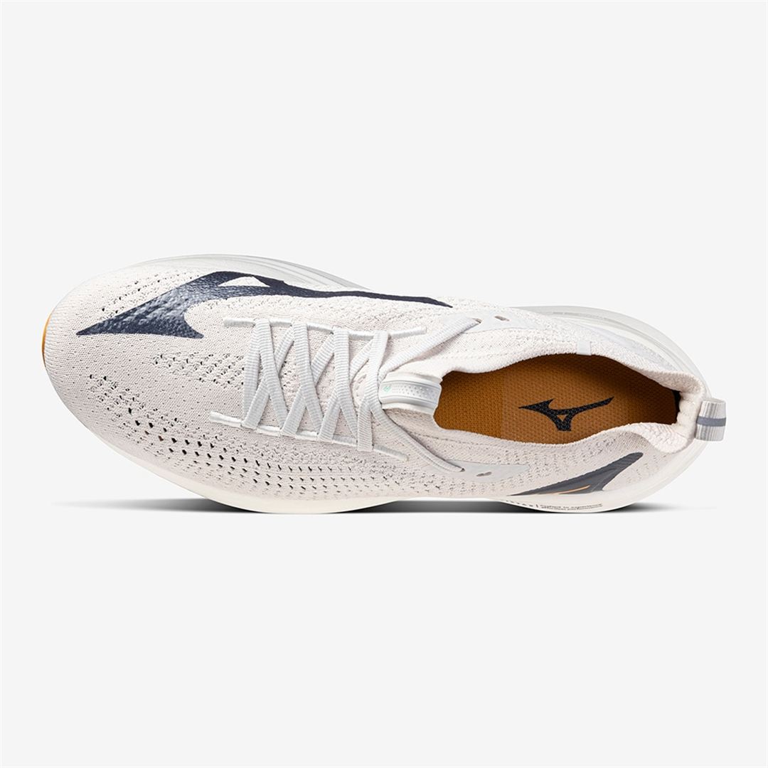 MIZUNO NEO VISTA2(スピードワーク／テンポ走) ライトグレー×オレンジ×ミントグリーン 25.0