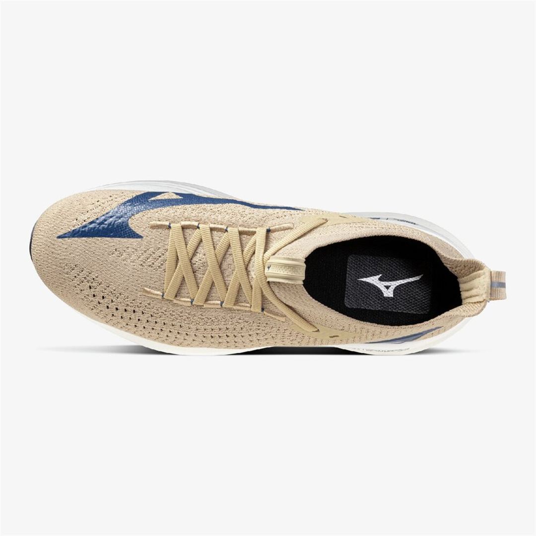 MIZUNO NEO VISTA2(スピードワーク／テンポ走) ベージュ×ホワイト×ネイビー 25.0