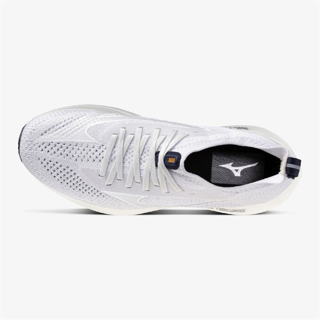 MIZUNO NEO ZEN(ランニング) ライトグレー×ホワイト×オレンジ 25.0