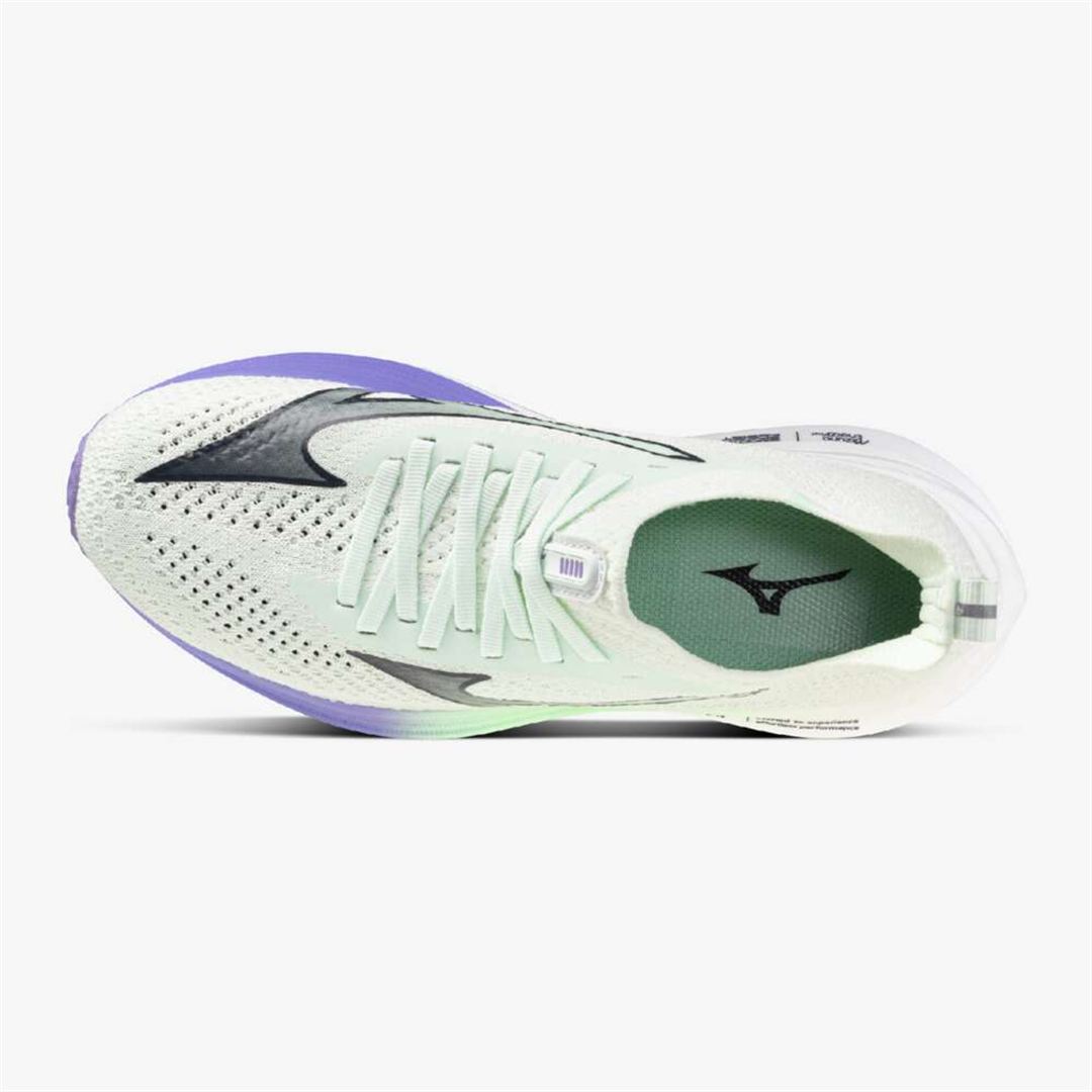 MIZUNO NEO ZEN(ランニング) ライトグリーン×ブラック×パープル 22.5