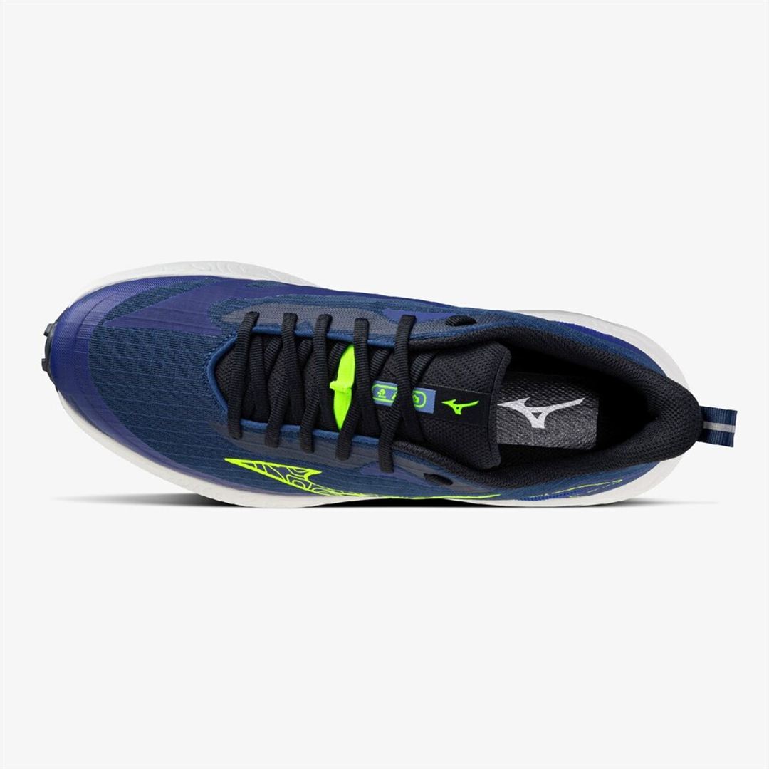 【ミズノ直営限定】MIZUNO NEO LUMINA(トレイル) ブルー×イエロー×ホワイト 25.0