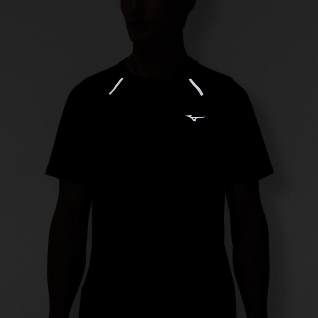 【汗処理／通気】ドライエアロフローTシャツ ブラック S