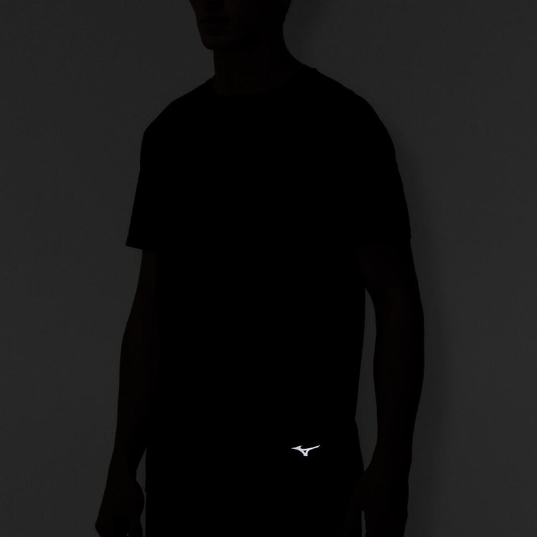 【汗処理／通気】ドライエアロフローグラフィックTシャツ ブラック×グレー S