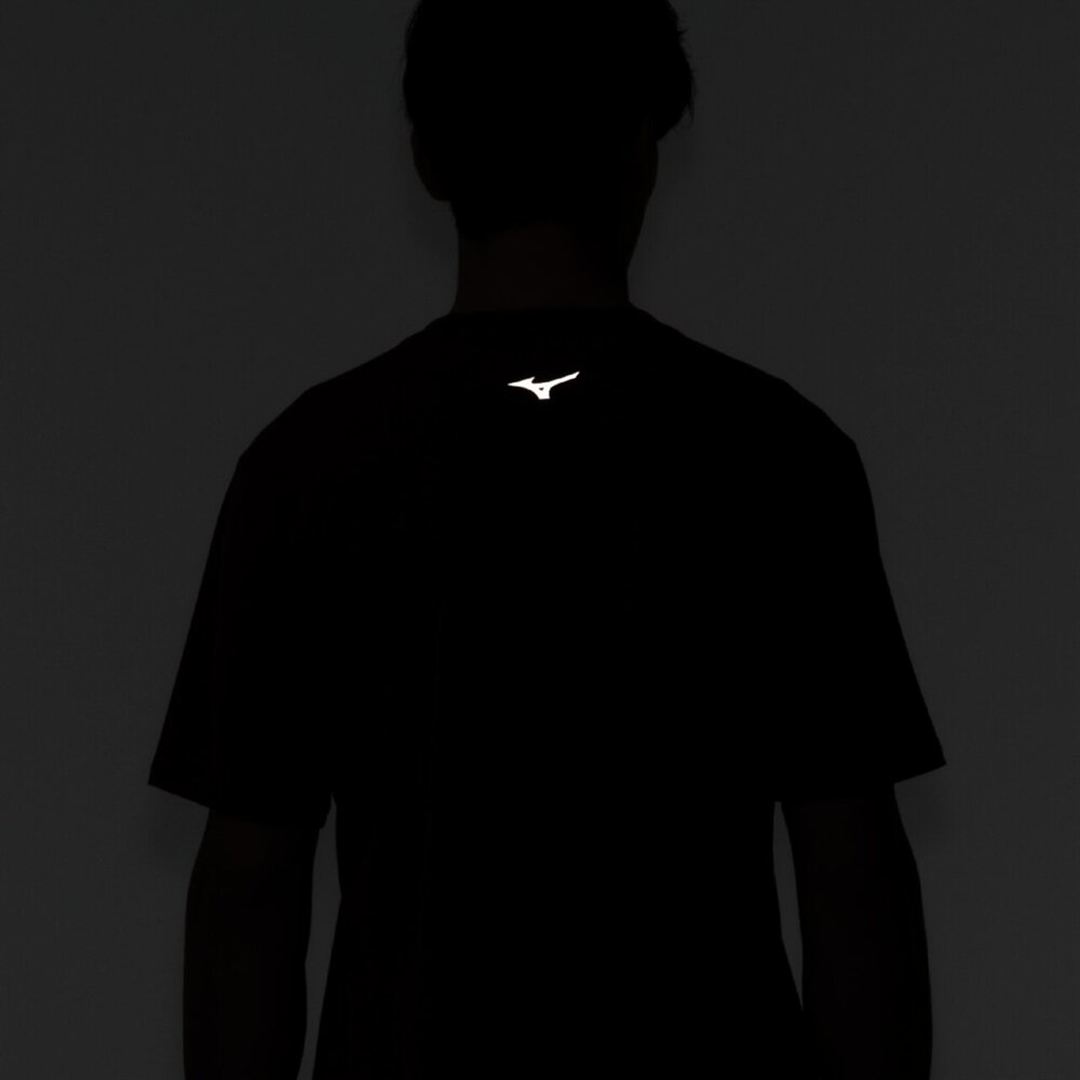 【ミズノ直営限定】クイックドライ ビッグロゴTシャツ コッパーブラウン XL