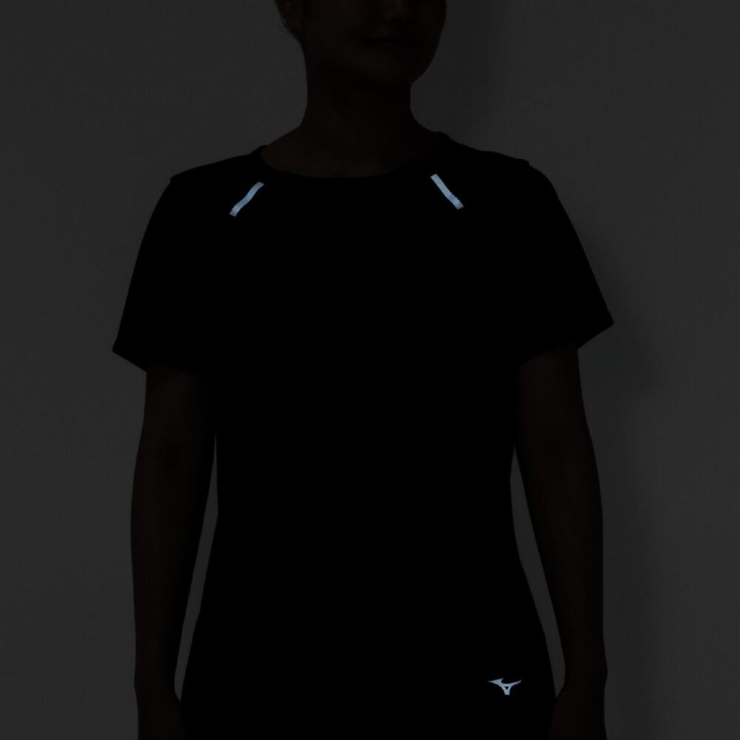 【汗処理／通気】ドライエアロフローTシャツ ブラック S