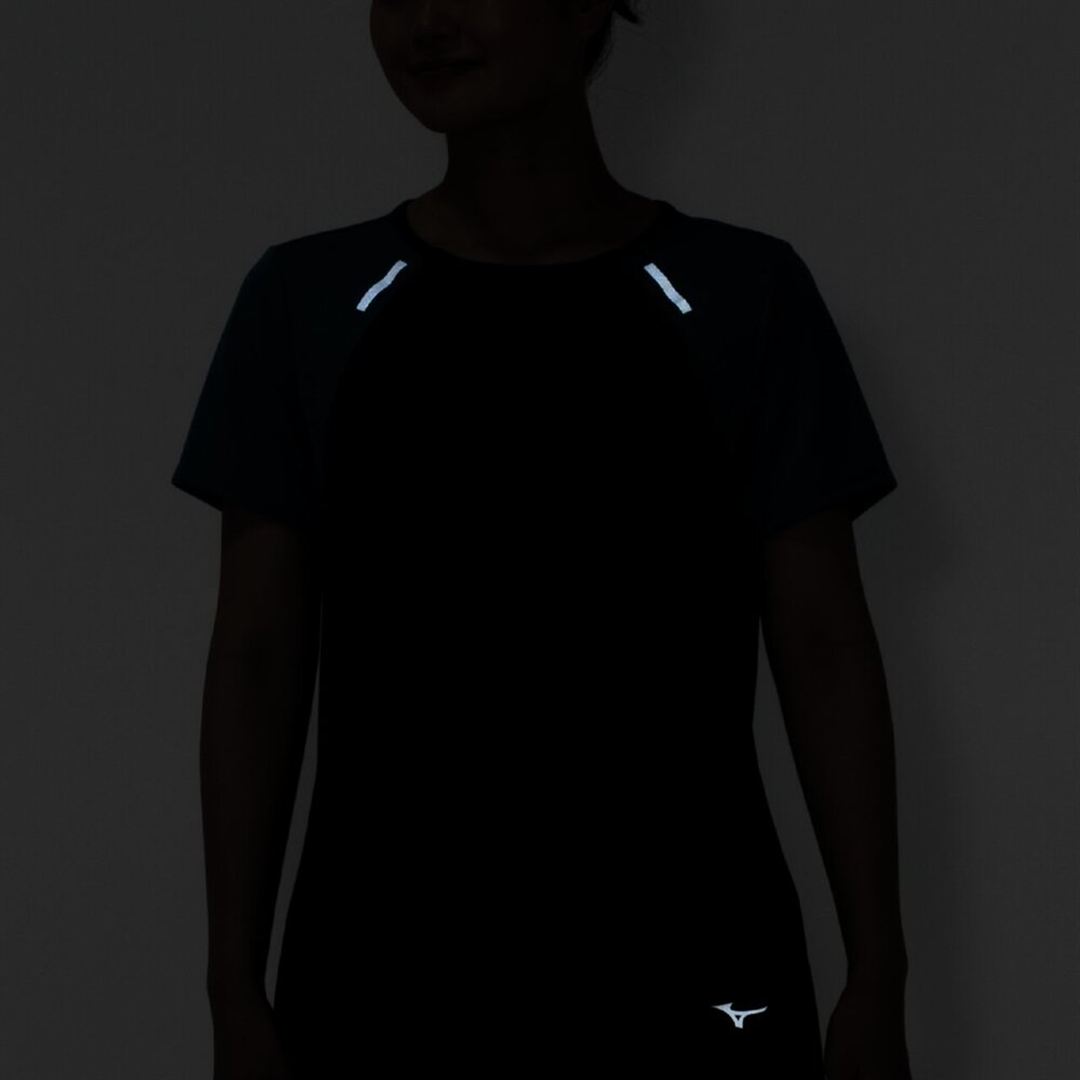【汗処理／通気】ドライエアロフローTシャツ セイラブルー S