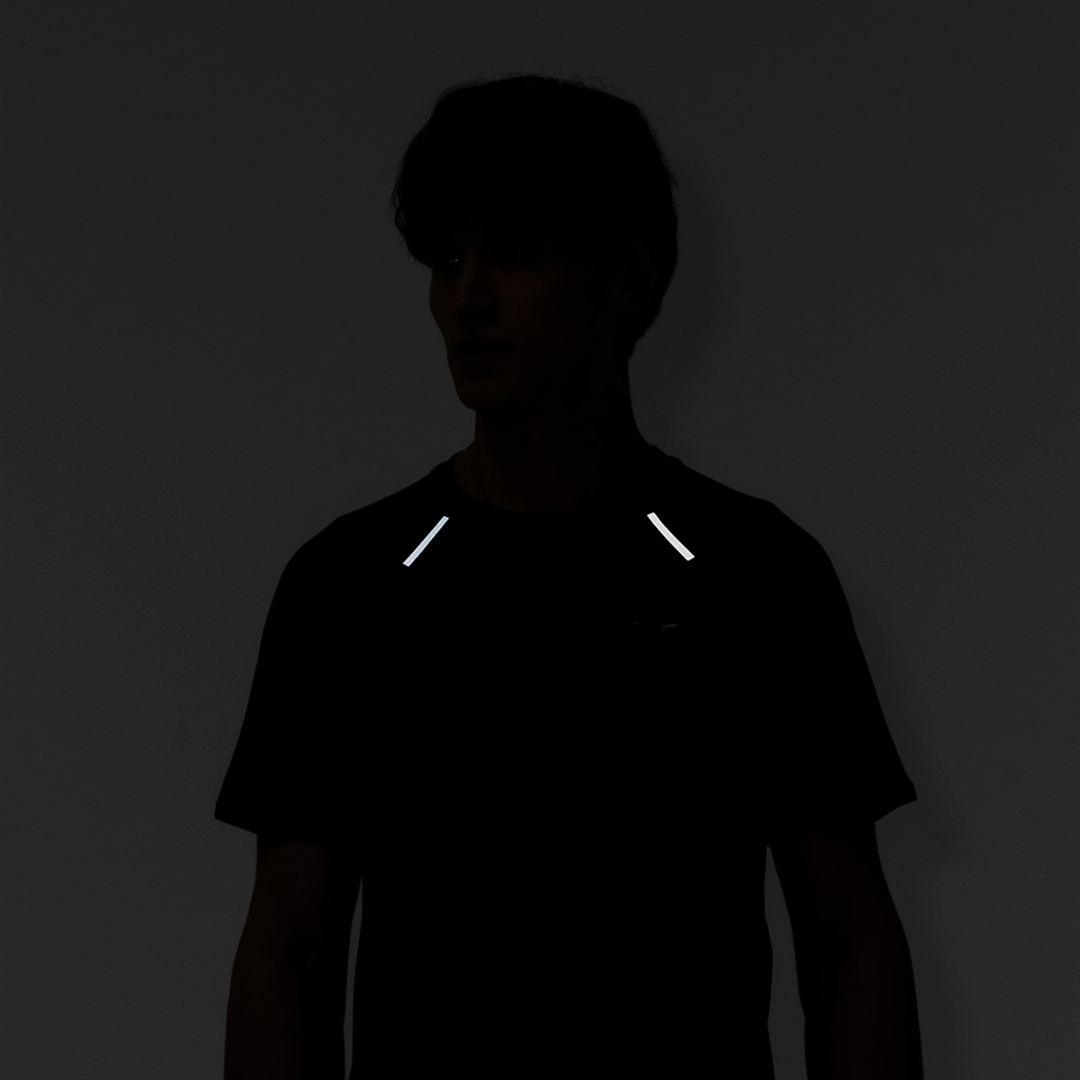 【汗処理／通気】ドライエアロフローTシャツ ブラック XL