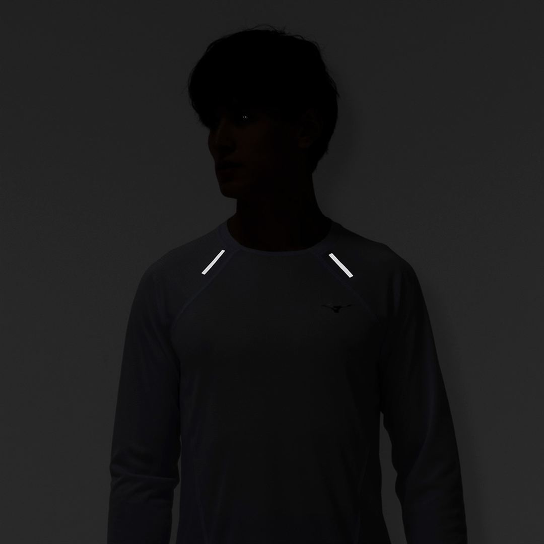 【汗処理／通気】ドライエアロフローTシャツ(長袖) クラウドスケープ XL