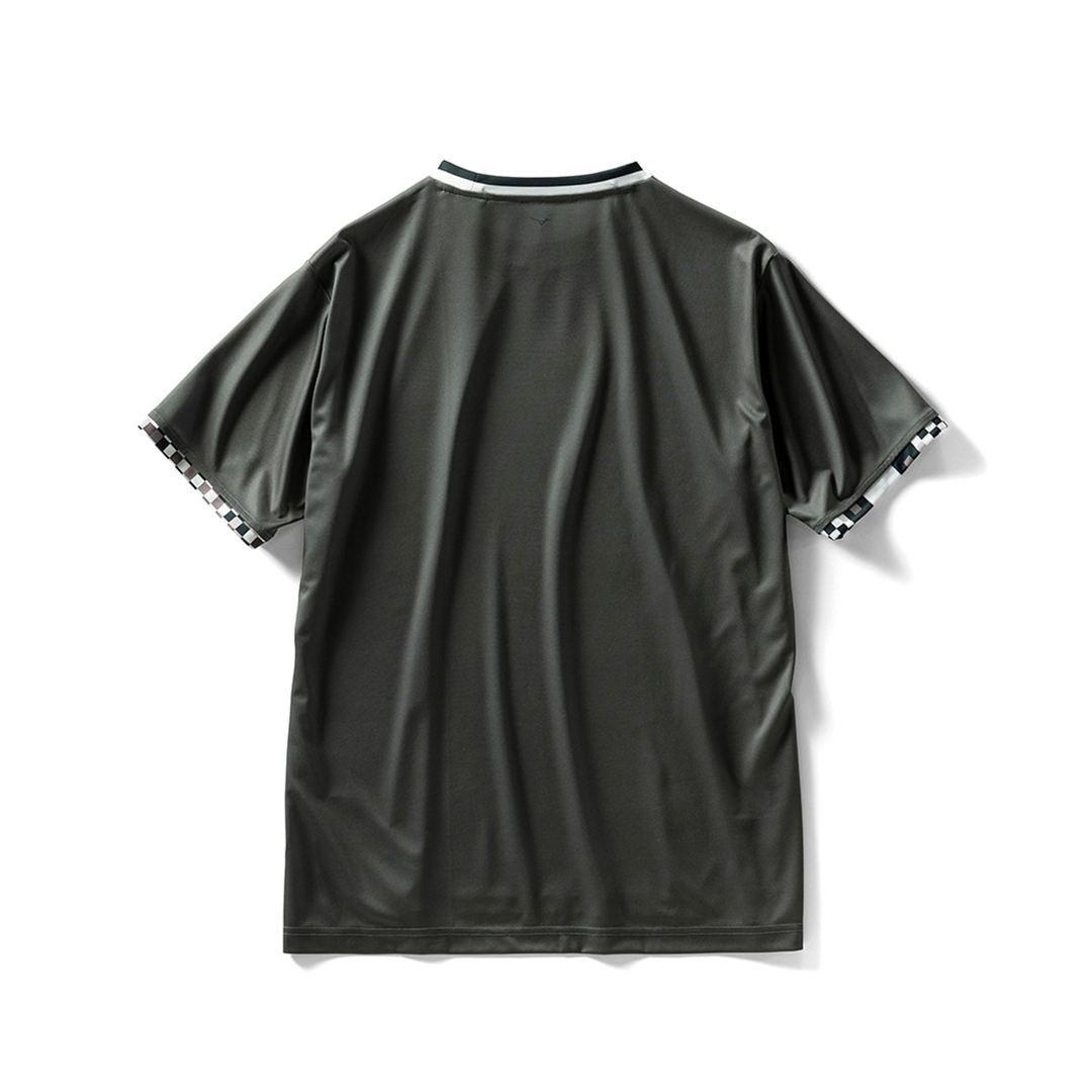 MZFB フットボールTシャツ チャコール S