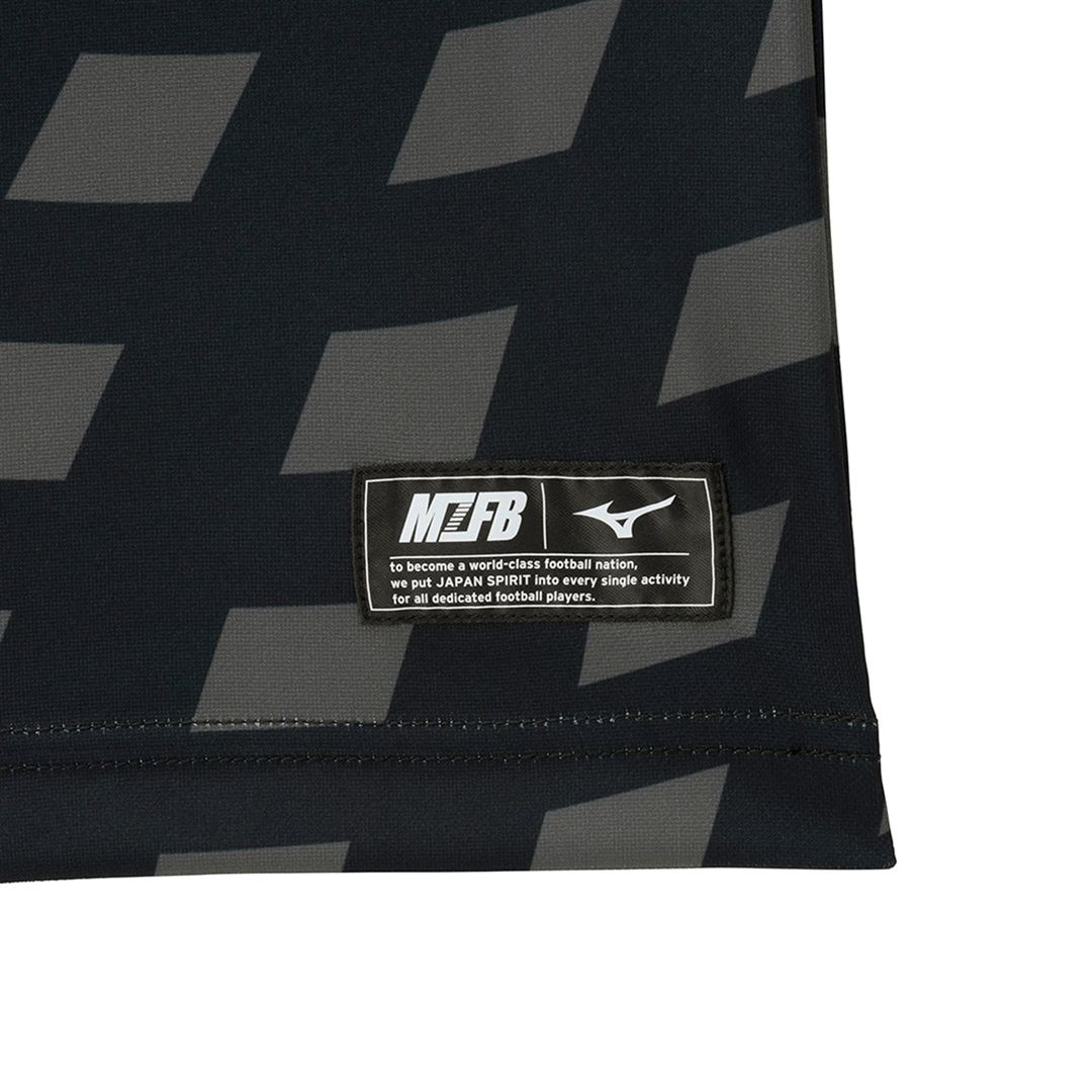 MZFB フットボールTシャツ ブラック S