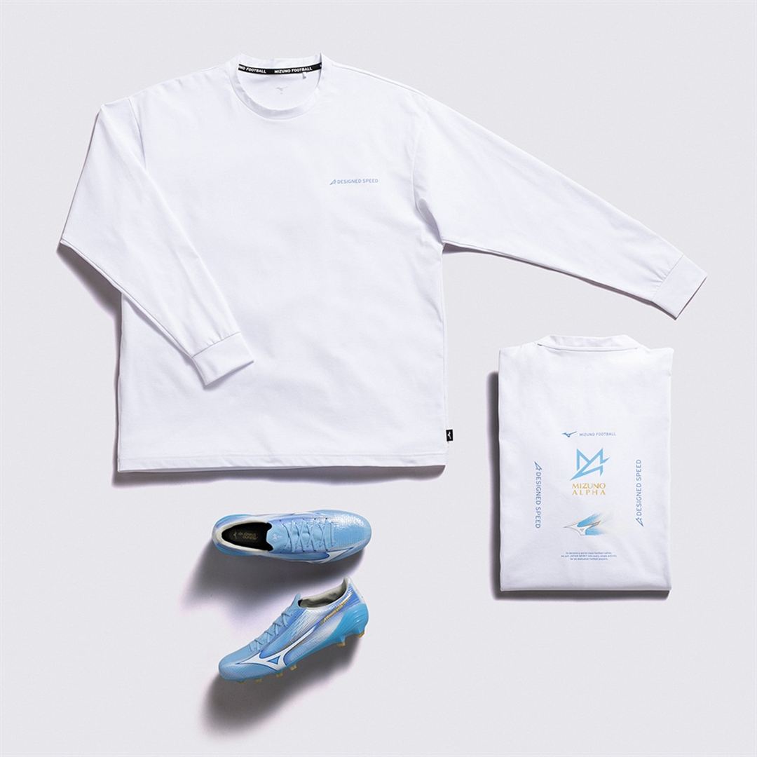 ミズノアルファ プリントTシャツ(長袖) ホワイト S