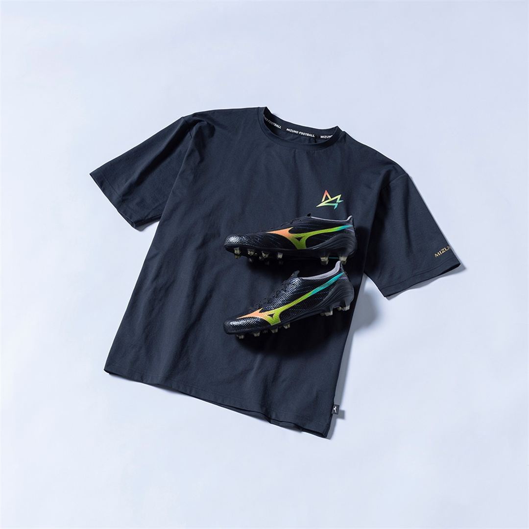 ミズノアルファ プリントTシャツ ブラック XL