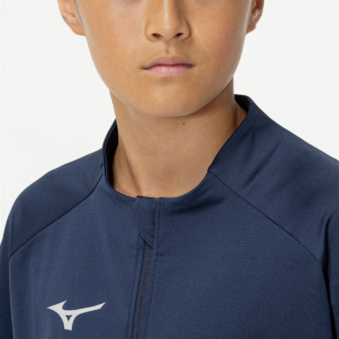 ソリッドニットシャツ ドレスネイビー 160