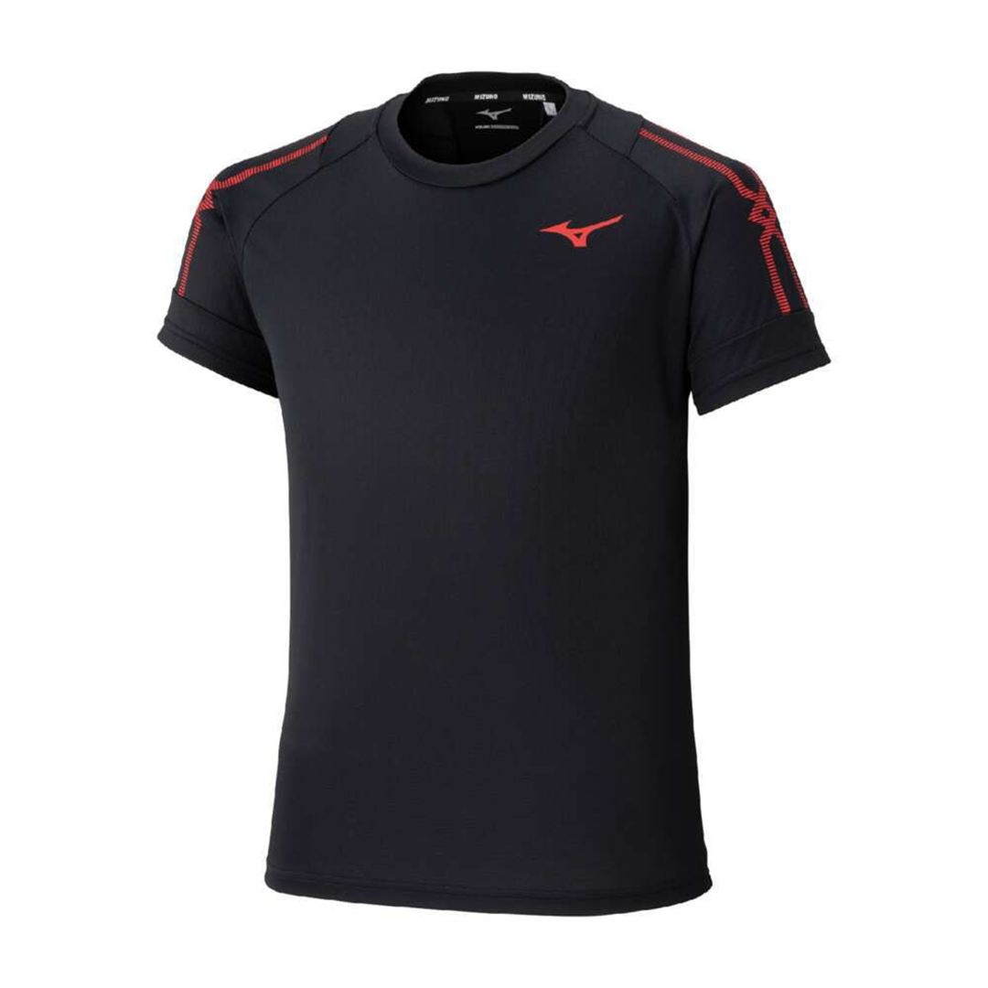 MCライン Tシャツ(陸上競技) ブラック×レッド XS