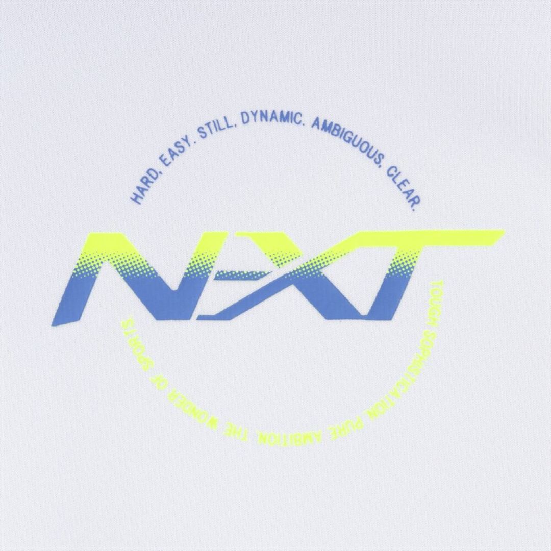N-XTプラクティスシャツ(半袖／バレーボール) ホワイト×ブルー XL