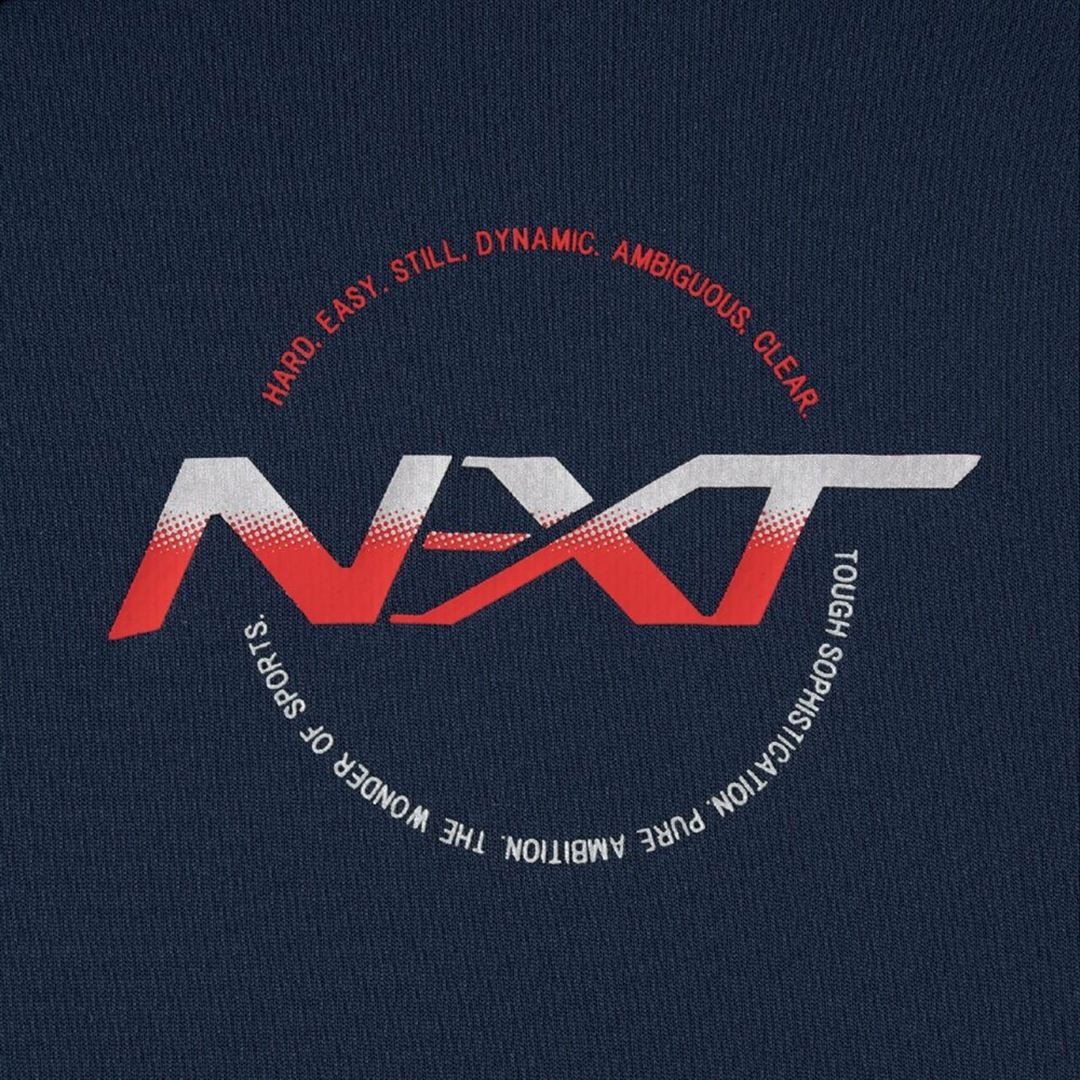N-XTプラクティスシャツ(半袖／バレーボール) ネイビー×レッド XL