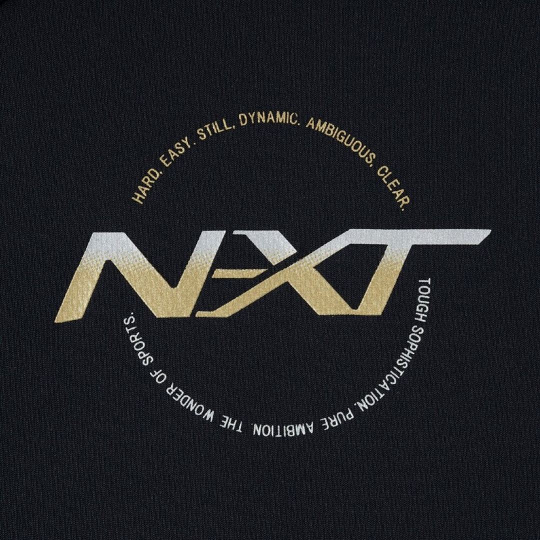 N-XTプラクティスシャツ(半袖／バレーボール) ブラック×ゴールド XL