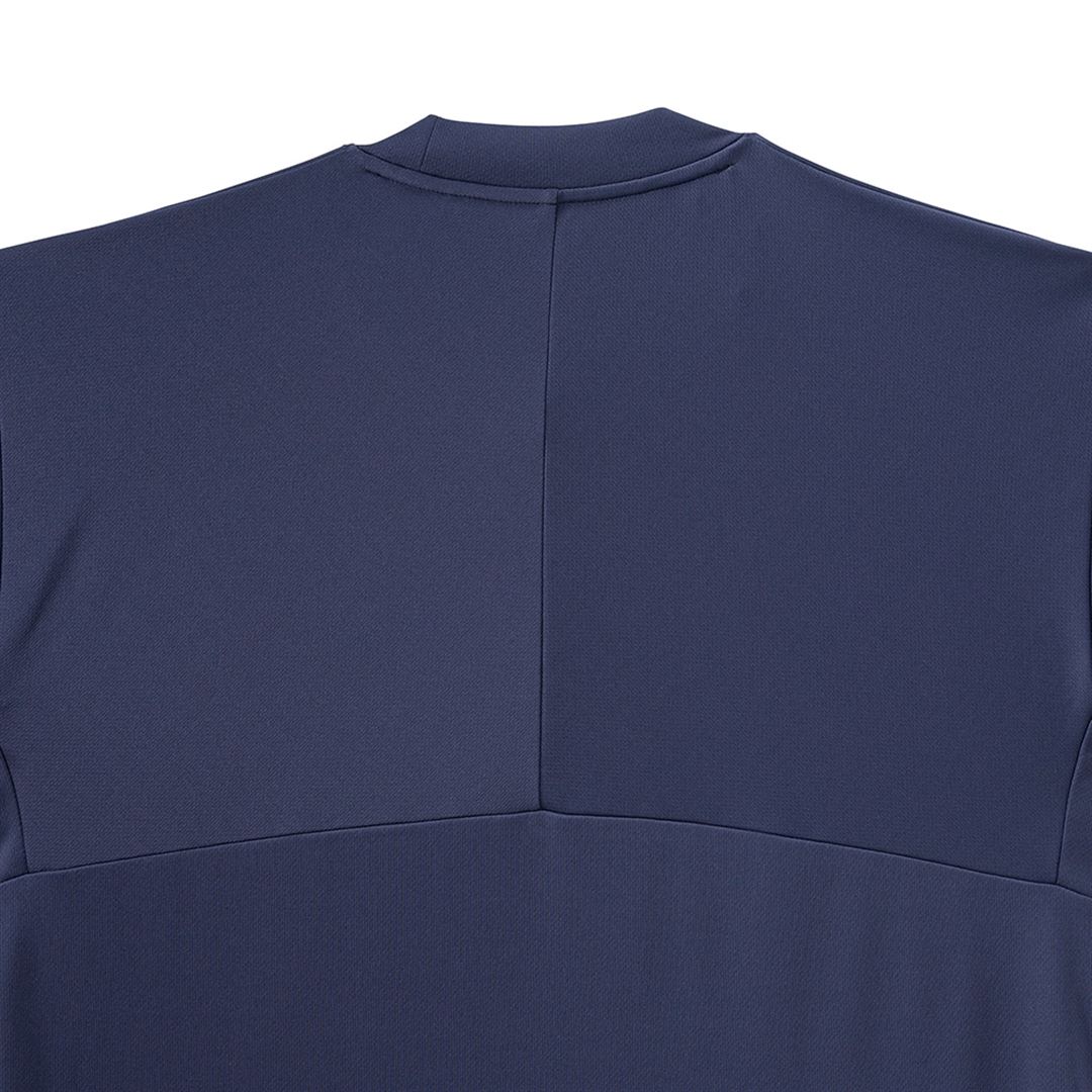 N-XTプラクティスシャツ(長袖／バレーボール) ネイビーブルー×レッド XL