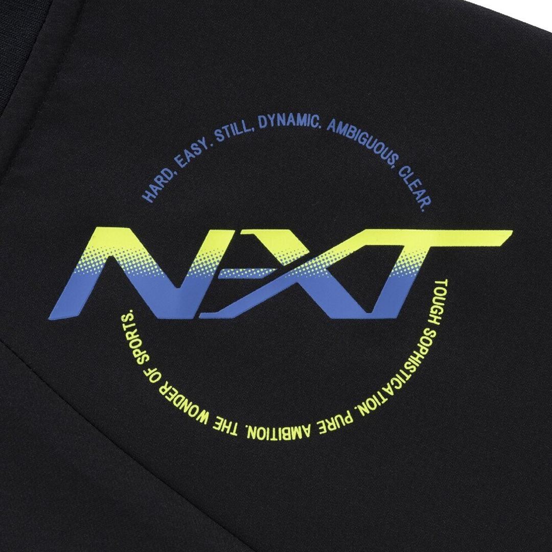 N-XTピステ(半袖／バレーボール) ブラック×ブルー XL