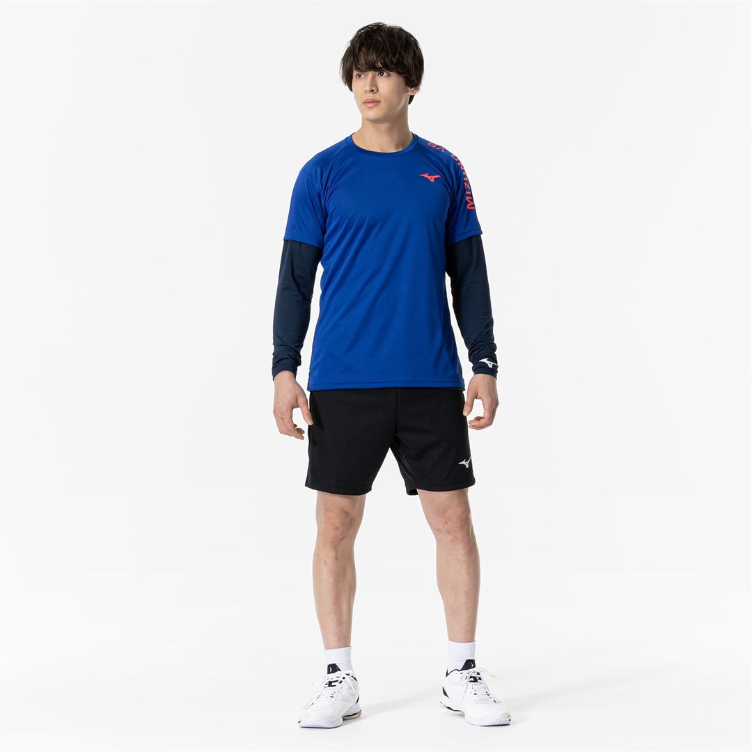 プラクティスシャツ(長袖／裏起毛／バレーボール) ドレスネイビー XL