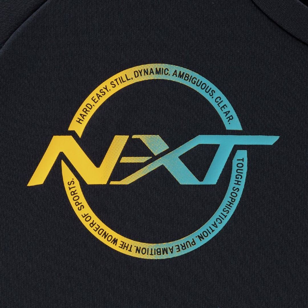 N-XTプラクティスシャツ(半袖／バレーボール) ブラック×カプリブリーズ 2XL