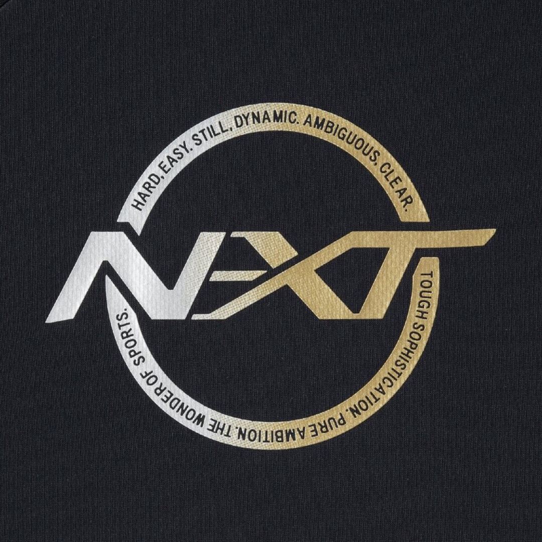 N-XTプラクティスシャツ(長袖／バレーボール) ブラック×ゴールド XL