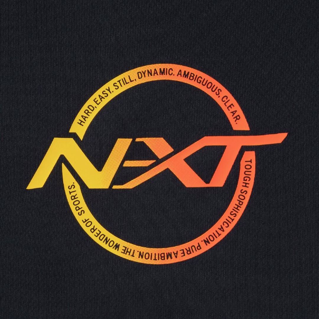 N-XTプラクティスシャツ(長袖／バレーボール) ブラック×コーラル XL