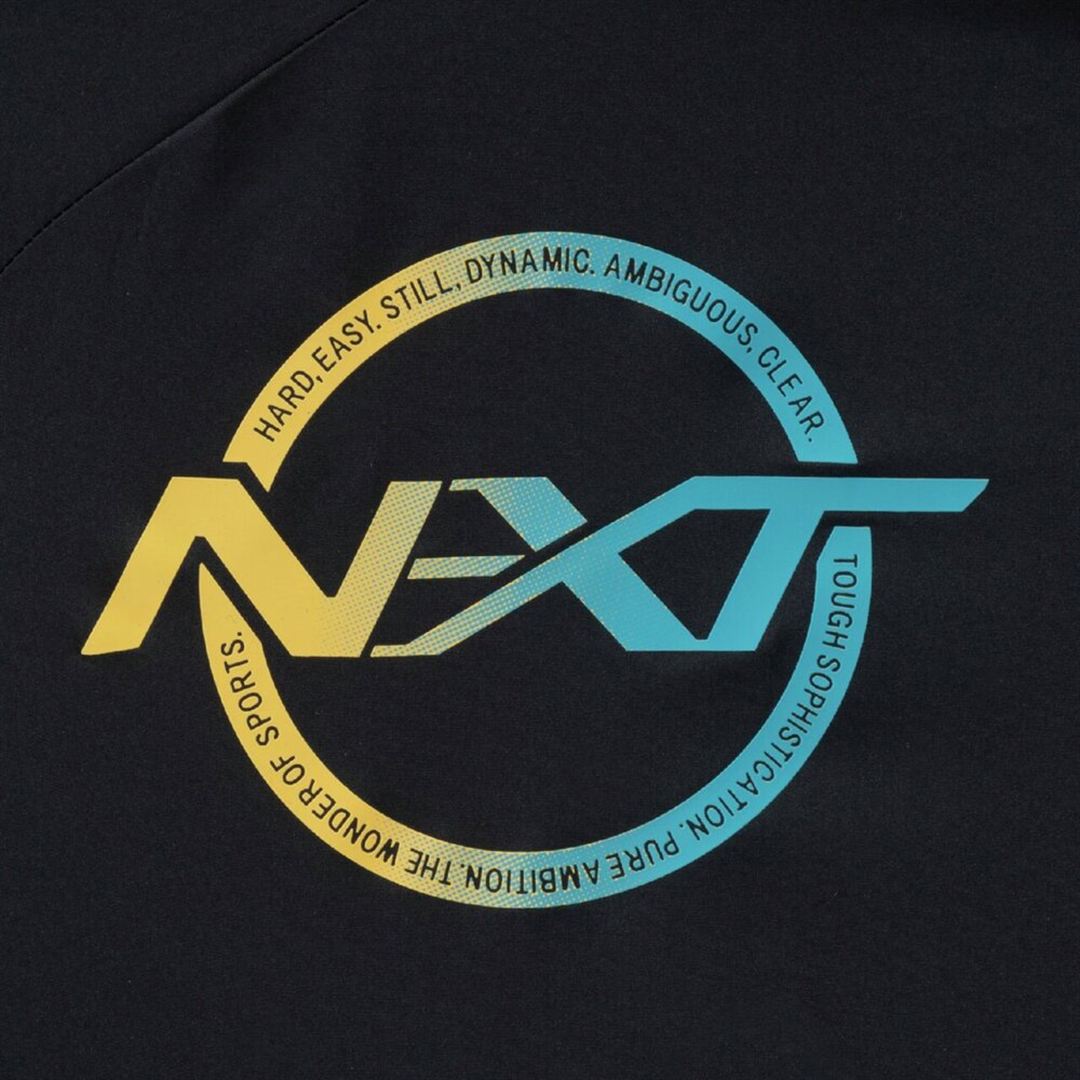 N-XTピステ(半袖／バレーボール) ブラック×カプリブリーズ S