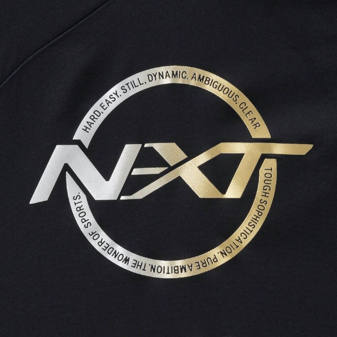 N-XTピステ(長袖／バレーボール) ブラック×ゴールド XL