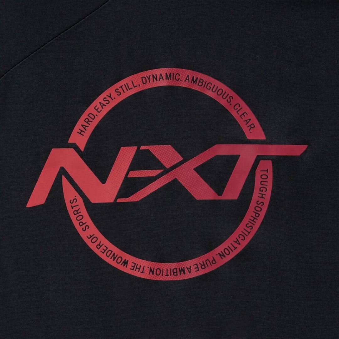 N-XTピステ(長袖／バレーボール) ブラック×エンジ XL