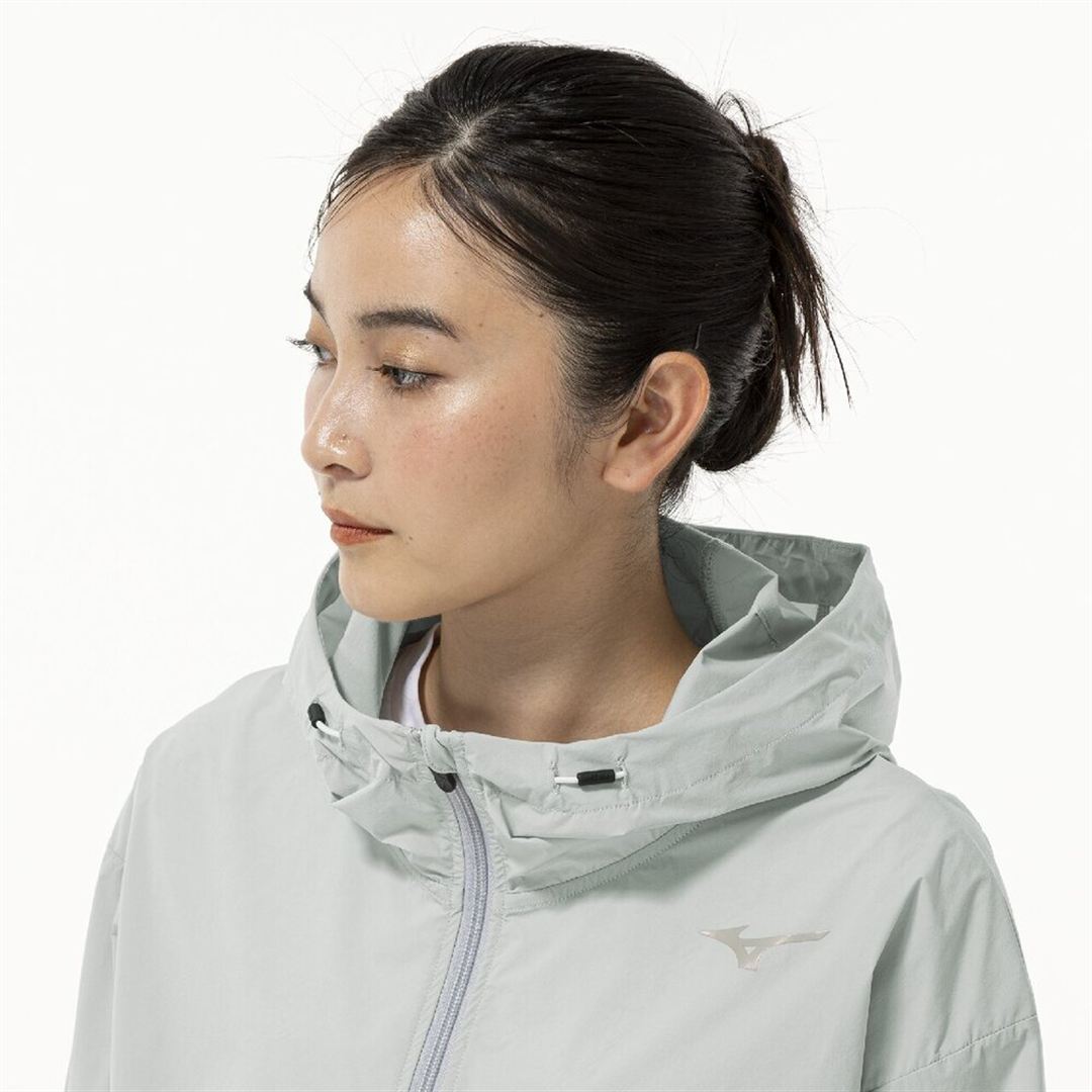【ミズノ直営限定】ストレッチシアーブルゾン グレイッシュサックス S