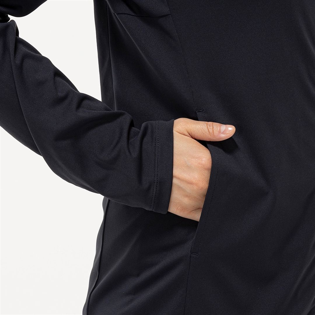 【ミズノ直営限定】ストレッチスムースフーディ ブラック S