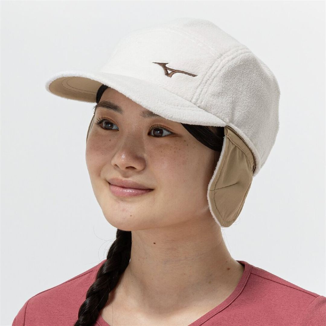 耳当て付きプルーフフリースキャップ ココナッツミルク 55-60