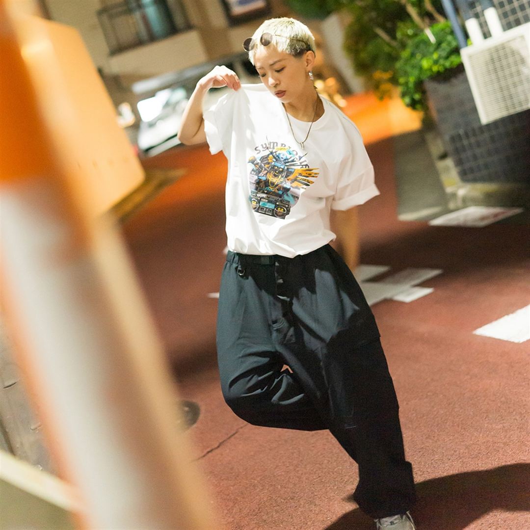 Dragon76ルーズフィットTシャツ ホワイト L