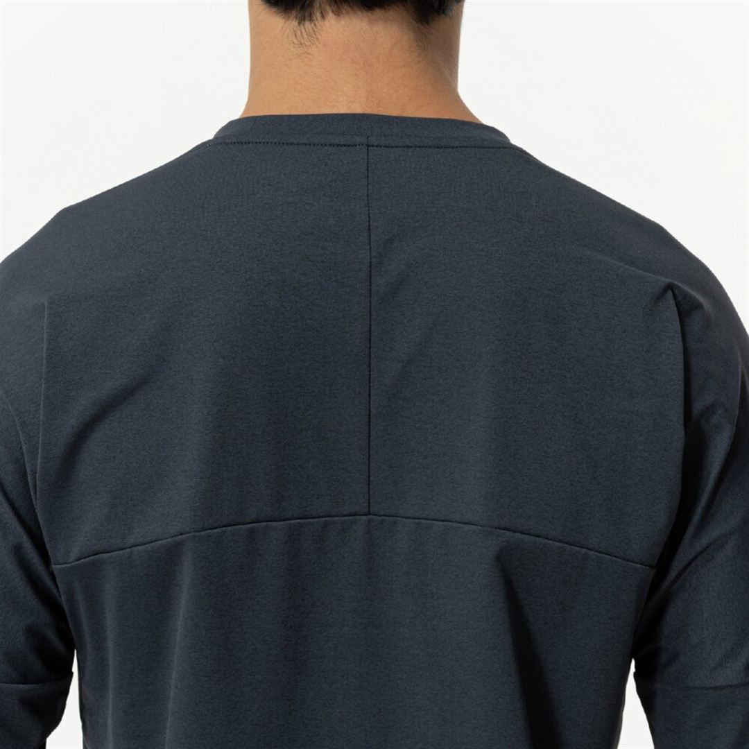 ソフトドライTシャツ(長袖) ダークネイビー XL