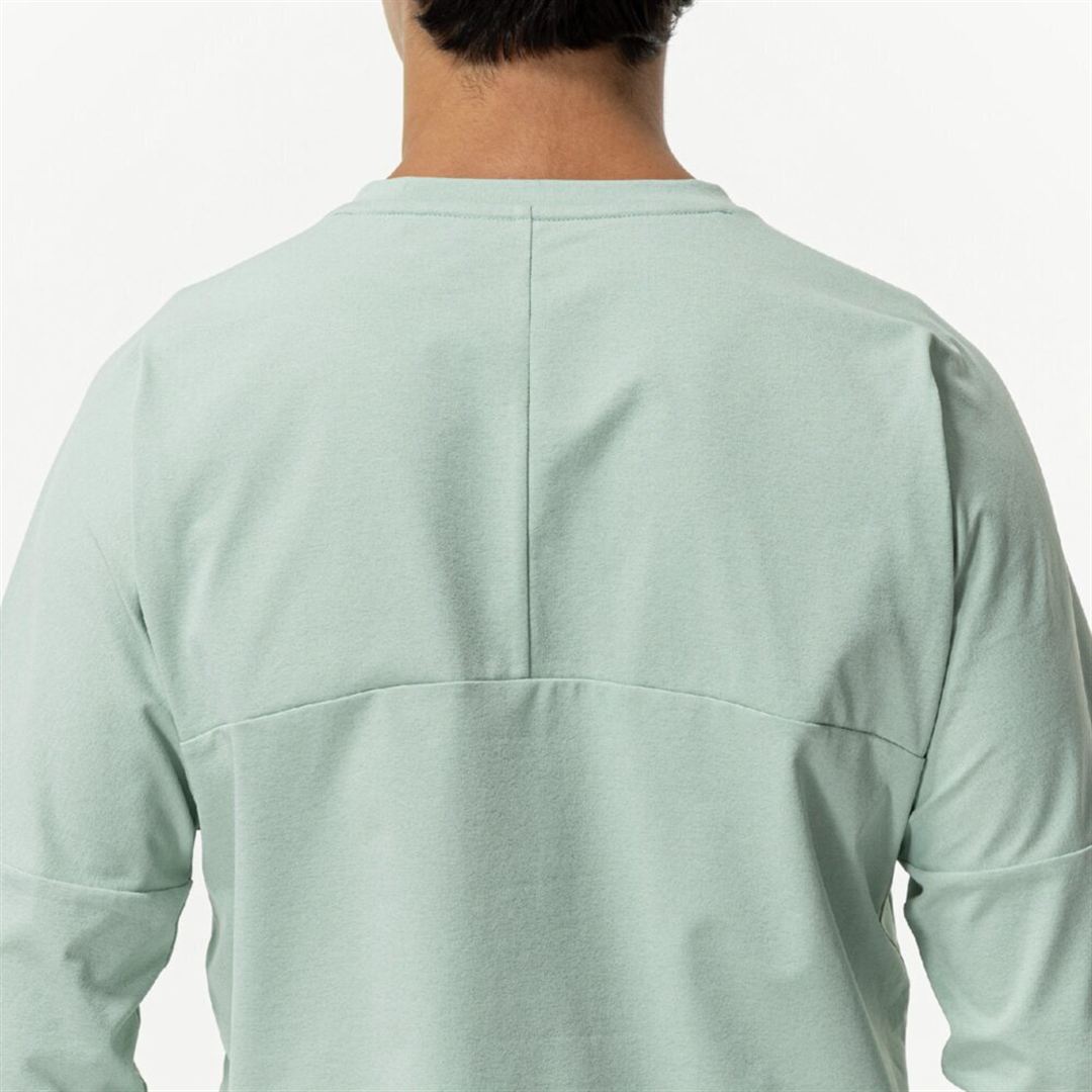 ソフトドライTシャツ(長袖) フロスティグリーン XL