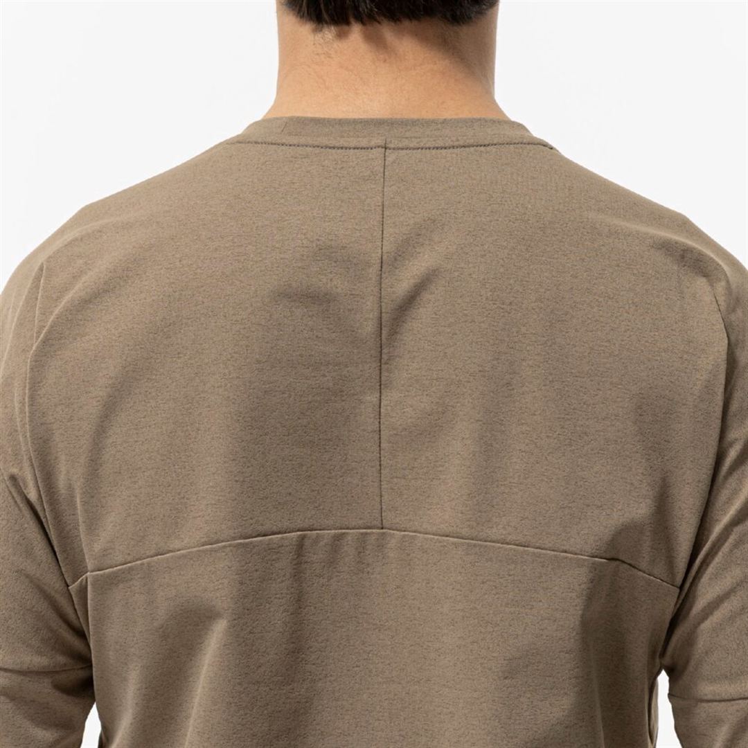 ソフトドライTシャツ(長袖) キャメル XL