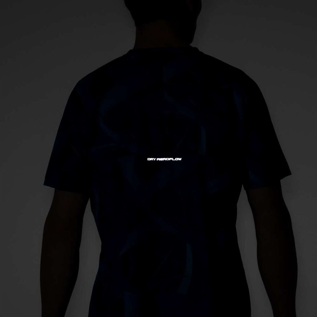 【汗処理／通気】ドライエアロフローTシャツ ディレクトワールブルー S