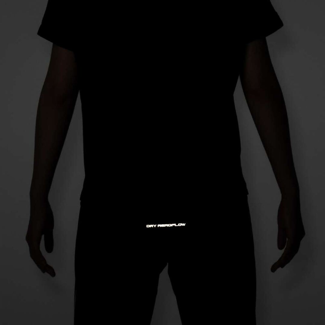 【汗処理／通気】ドライエアロフローTシャツ ブラック S