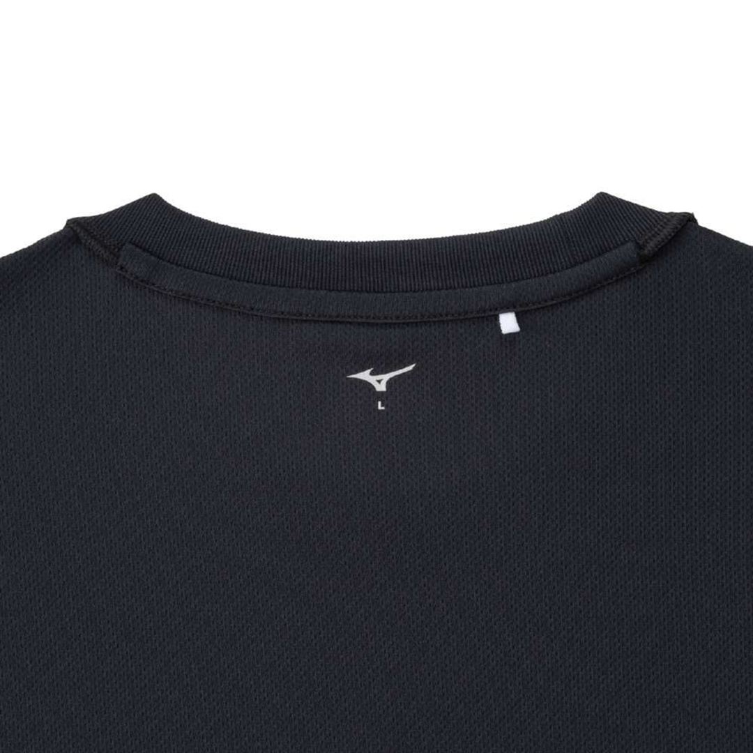 ナビドライTシャツ(半袖／丸首) ブラック×ホワイト XL