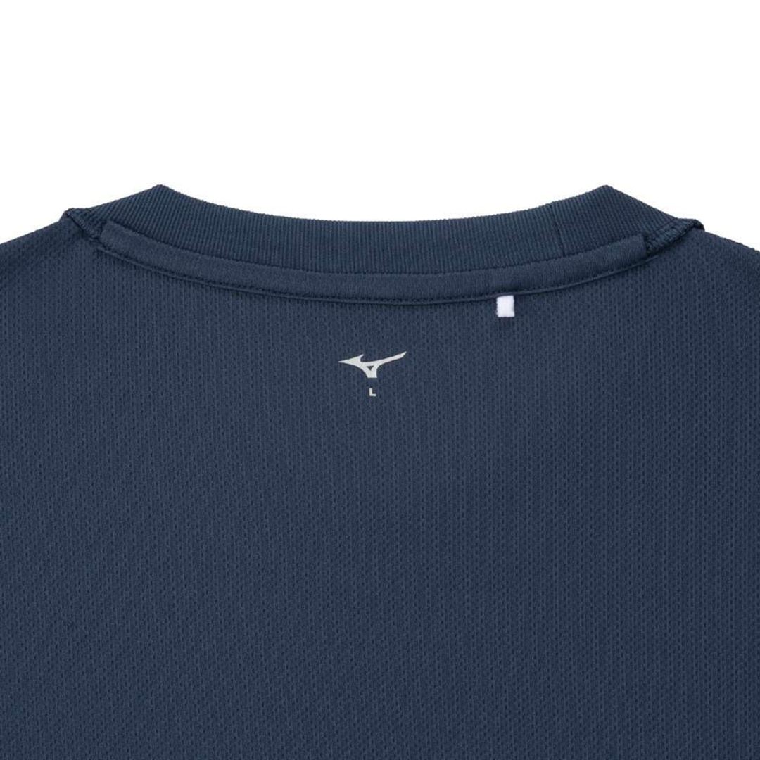 ナビドライTシャツ(半袖／丸首) ドレスネイビー×ホワイト XL