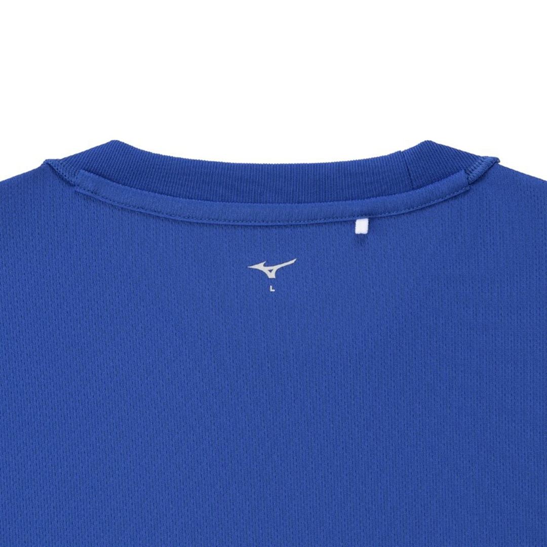 ナビドライTシャツ(半袖／丸首) サーフブルー×ホワイト XL